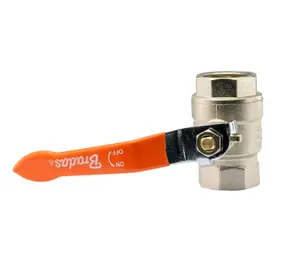 in-line full flow lever valve with brass barb connectors (3/4"-19mm)for  hose/irrigation/ponds