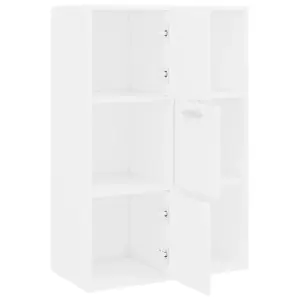 Berkfield Storage Cabinet White 60x29.5x90 cm Engineered Wood