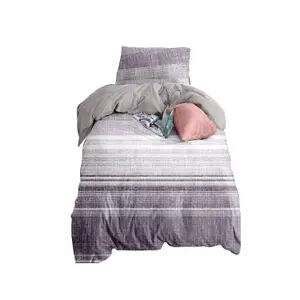 Neel Blue Single Printed Duvet Cover Matching Pillow Case - Purple