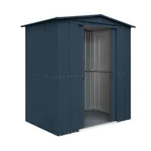 6 x 5 Premier Apex Metal Garden Shed - Anthracite Grey (6ft x 5ft / 6' x 5' / 1.8m x 1.5m)