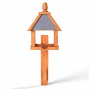 Kinloch Wall-Mounted Bird Table with Slate-Effect roof