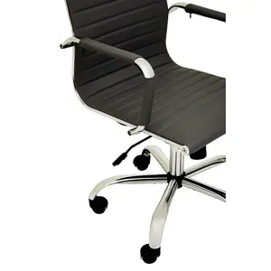 Interiors by Premier Brent Black Low Back Home Office Chair