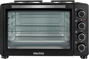 Electriq Eiq30lovn 30L Mini Oven With Dual Hotplates