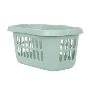 Wham 2 x Casa Plastic Hipster Laundry Basket Silver Sage