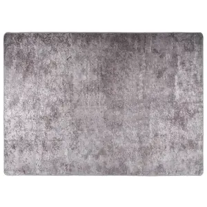 Rug Washable Grey 150x230 cm Anti Slip