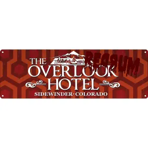 Grindstore The Overlook Hotel Slim Tin Sign Brown (One Size)