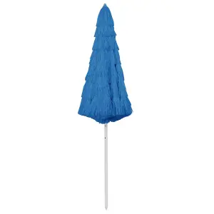 Berkfield Hawaii Beach Umbrella Blue 300 cm