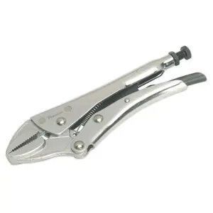 Sealey Locking Pliers Straight Jaws 185mm 0-30mm Capacity AK6822