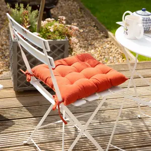 Harbour Housewares - Square Garden Chair Seat Cushions - Pack of 4