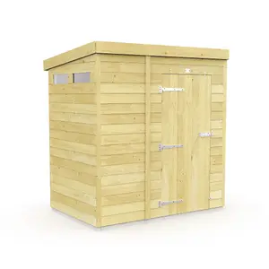 DIY Sheds 6x4 Pent Security Shed - Single Door