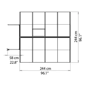 Palram - Canopia Bella 8x12 Greenhouse