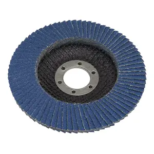 Sealey 120 Grit Flap Discs Zirconium 115mm 22mm Bore 10 Pieces FD11512010