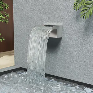 Back Entry Swimming Pool Stainless Steel Water Blade Decoration Spray Water Curtain 20 cm