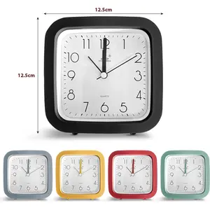 Quartz Movement / Crystal Alarm Tabletop Clock Black