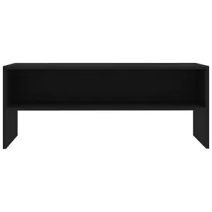 vidaXL TV Cabinet Black 100x40x40 cm Engineered Wood