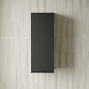 Banyetti Venti 900mm Wall Hung Wall Cabinet - Matt Black