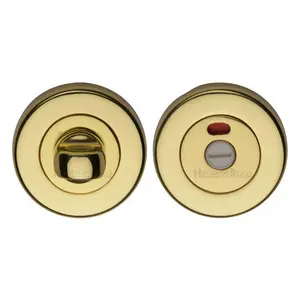 Heritage Privacy Turn & Release with Indicator Polished Brass