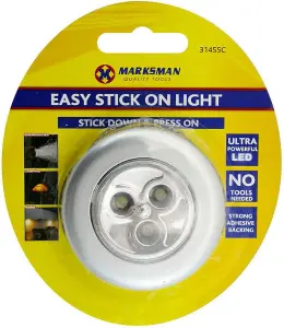 2Pc 3 Led Light Bright Easy Stick On Torch Lamp Camping Emergencies Home Kitchen