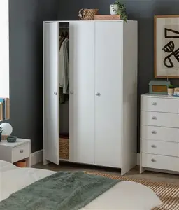 Argos Home Seville 3 Door Wardrobe - White