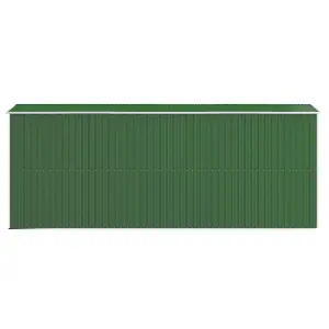 Berkfield Garden Shed Green 192x523x223 cm Galvanised Steel