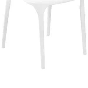 Set of 4 Garden Chairs GUBBIO White