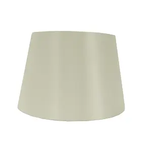 14" Satin Drum Ceiling Table Lamp Shade - Ivory