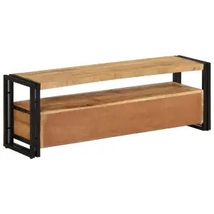 Berkfield TV Cabinet 120x30x40 cm Solid Wood Mango