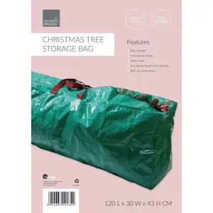 Artificial Christmas tree & Decorations Storage Bag - Strong Woven Polyethylene - Fully Zipped Bag With Wipe Clean Surface