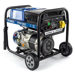 Hyundai 3.2kW / 4kVa Petrol Welder Generator, 120 Amp DC Welder HYW130DC