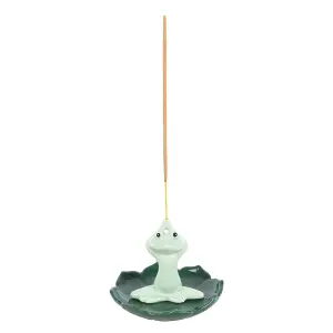 Something Different Yoga Frog Incense Holder Green (One Size)