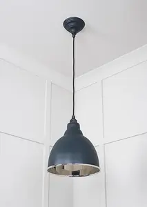 Smooth Nickel Brindley Pendant in Soot