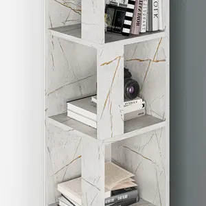 Bensonhurst Corner Bookcase Unique Design & Modern Style Lagina