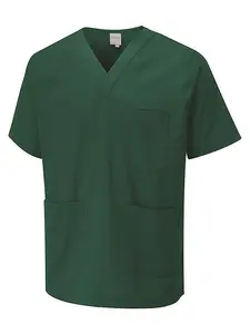 Uneek - Unisex Scrub Tunic - 65% Polyester 35% Cotton - Bottle Green - Size XS