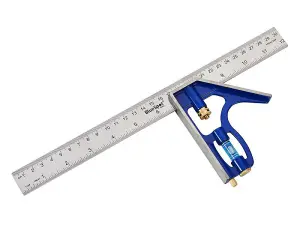 Bluespot Adjustable Professional Engineer Combination Try Square Ruler 300mm 12"