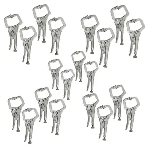 5" Mini Locking C Clamps Adjustable Fastener Welding Clamp Mole Grips 20 Pack