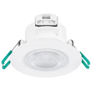 Sylvania SylSpot Warm White & Candlelight IP65 rated 5.5W Recessed LED Spotlight - 3 Pack