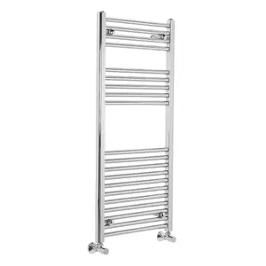 Rinse 1100x500mm Chrome Bathroom Heated Towel Rail Radiator Straight Ladder Style Towel Warmer