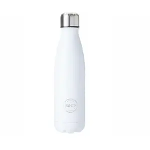 B&Co Mono 500ml Bottle Flask White