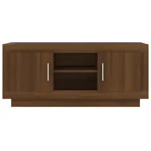 Berkfield TV Cabinet Brown Oak 102x35x45 cm Engineered Wood