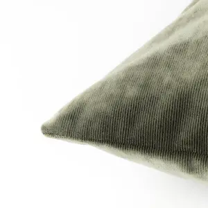 Camden Throw Cushion Khaki / Rectangular / 50cm H x 50cm W x 10cm D