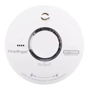 FireAngel ST-622 10 Year Thermally Enhanced Optical Smoke Alarm (Thermoptek) Twin Pack