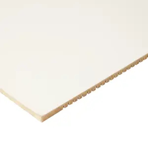 Flexible White MDF Fibreboard (L)1220mm (W)607mm (T)6mm