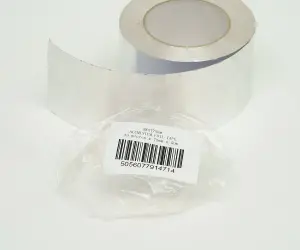 Aluminium Foil Ducting Tape - 30 Micron Temperature Resistance - 50m 75mm