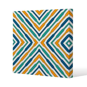 Ethnic geometric figures (Canvas Print) / 127 x 127 x 4cm