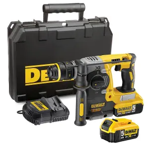 Dewalt DCH273P2 18v XR SDS+ Brushless Rotary Hammer Drill + 2 x 5.0Ah Batteries