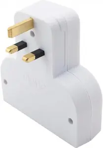 Double Socket Switch Plug 2 Gang Power Electric Adaptor Home Power 2 Usb Ports