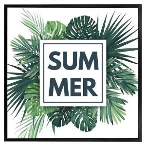 Botanical summer (Picutre Frame) / 16x16" / Oak