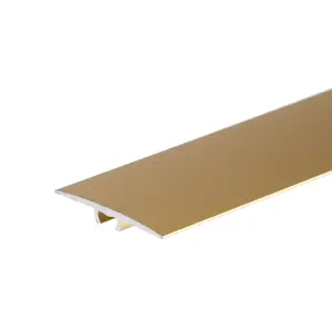 Anodised aluminium door floor bar edge trim threshold 900mm x 36mm a68 gold