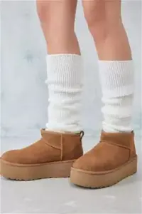 UGG Chestnut Classic Ultra-Mini Platform Boots - Brown UK 7 At Urban Outfitters