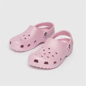 Crocs Classic Clog Sandals In Pale Pink, Size: 4 (EU 37)